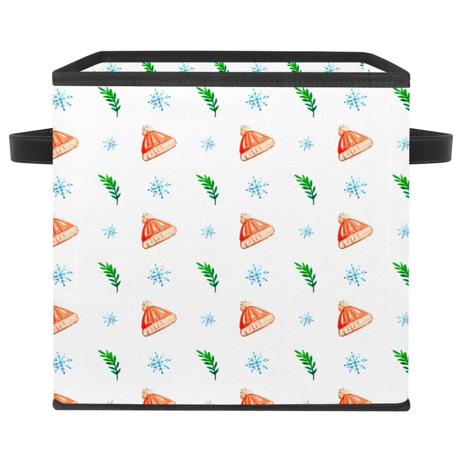 Panier de rangement pliable tissu cube organisateur bacs à poignées pour jouets