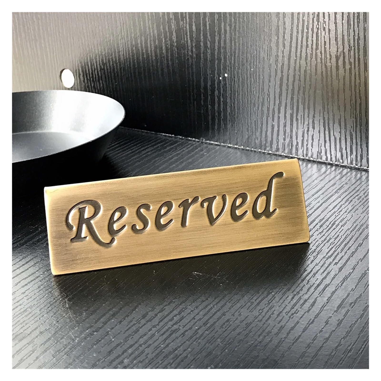 Letrero rústico de mesa reservada (paquete de 1, 2 o 4) for reservar asientos en recepciones de bodas, banquetes y fiestas.(4 packs)