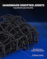 Vista 7 de Orion Motor Tech - Red de carga pequeña de 2 x 3 pies con malla pequeña de 2 x 2 pulgadas, red de carga de tamaño máximo de 4 x 6 pies