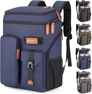 Insulated Cooler Backpack,33/45 Cans Multifunctional Double Deck Leakproof Cooler Bag with Sternum Strap,Large Capacity Lightweight Travel Camping Beach Backpack