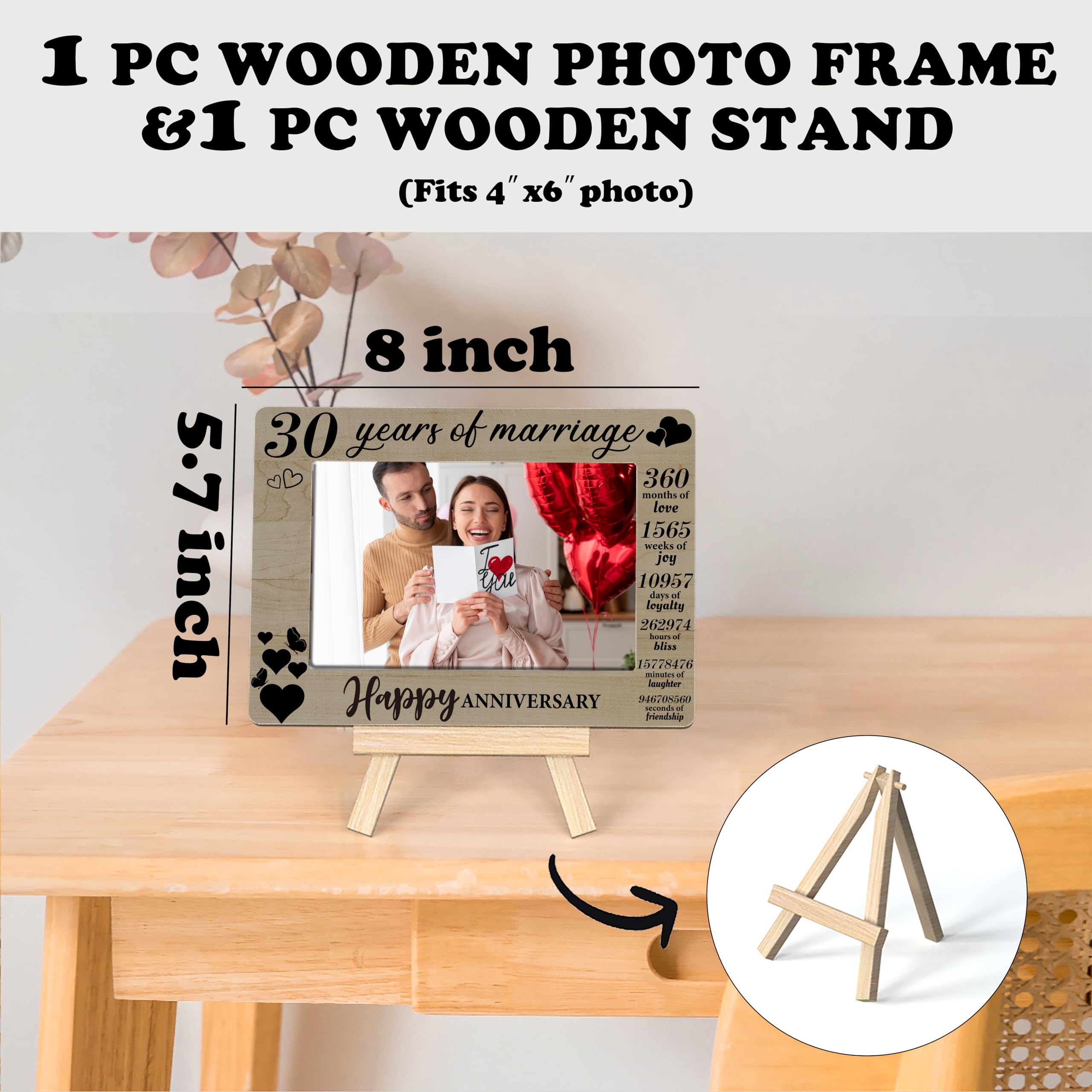 Amazon.co.jp: 結婚30周年 30周年記念フォトフレーム 両親へのギフト