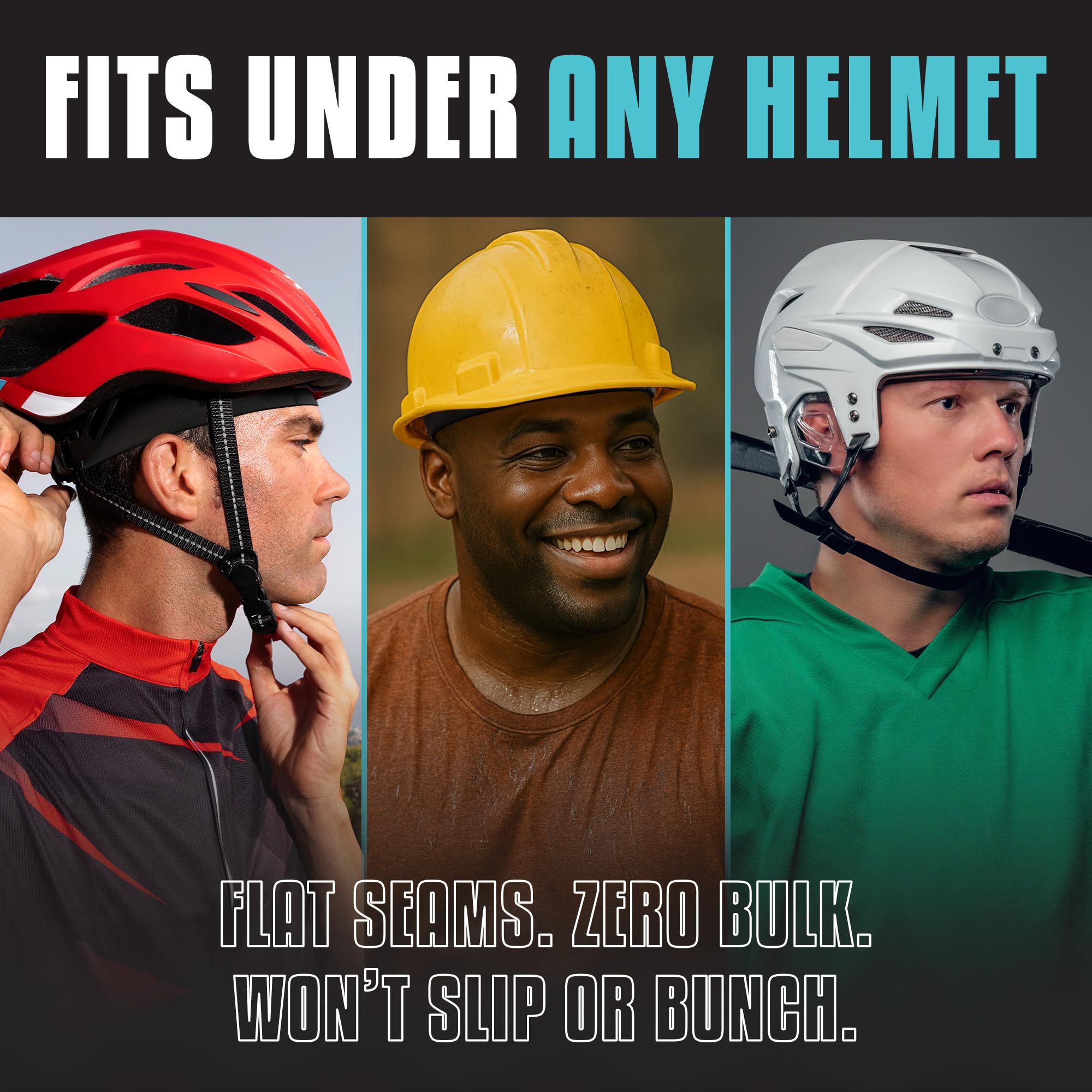 SweatHawg - Gorra de ciclismo absorbente y absorbente para hombre y mujer