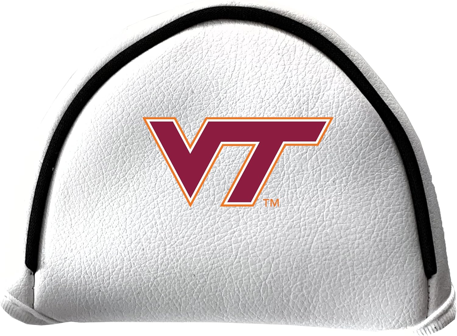 Team Golf NCAA Putter Cover - Mallet White, Fits Most Mallet Putters, Easily Slips on and Secures with Hook-and-Loop Fastener Closure