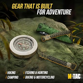 M-Tac ナイフストラップ ビーズ付き - パラコードストラップ - ナイフ用タクティカルストラップ - スカンジナビア