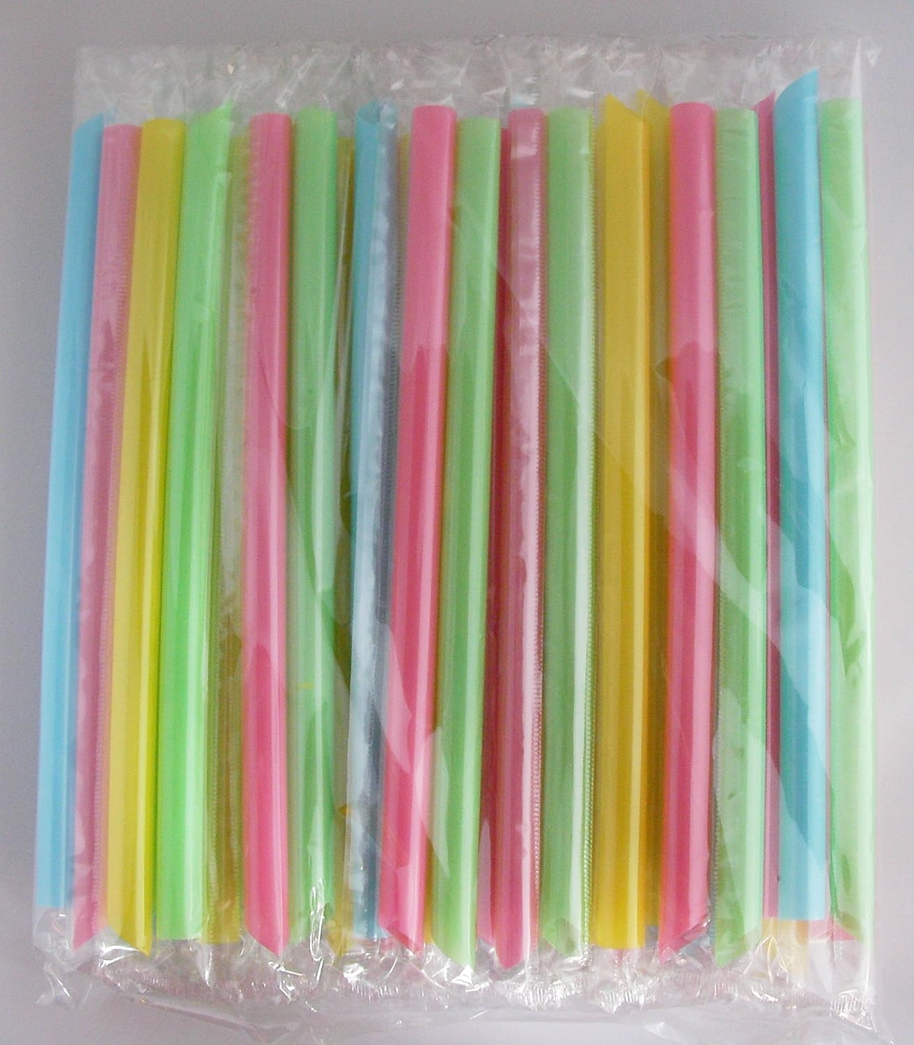 160 INDIVIDUALLY WRAPPED Bubble Tea Straws 8.5" x 1/2