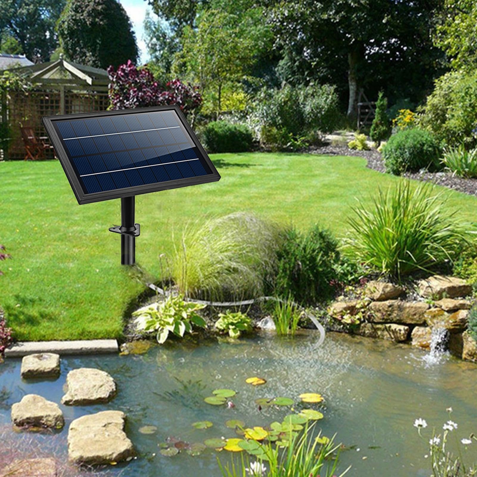 Solarteichbelüfter Für Teich Solar Wasser Luft Sauerstoffpumpe | Teichbelüfter für Gartenteich Solar-Sauerstoffanreicherung Aquarium Wassergarten Sauerstoff-Wasserspiele