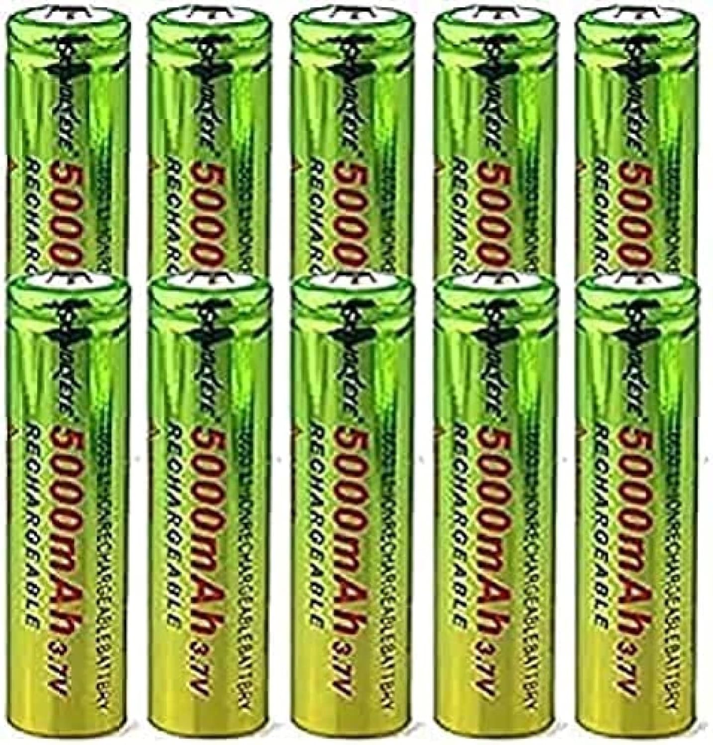 Ion 3.7V Ion 5000mAh 耐久性のあるボタンデバイスなど、10 個パック 使い