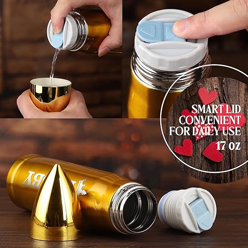 Miniatura 10 de Regalos para hombres, vaso de 17 onzas, regalos de aniversario, día de San Valentín para él, novio, abuelo papá, regalos de Navidad para hombres,