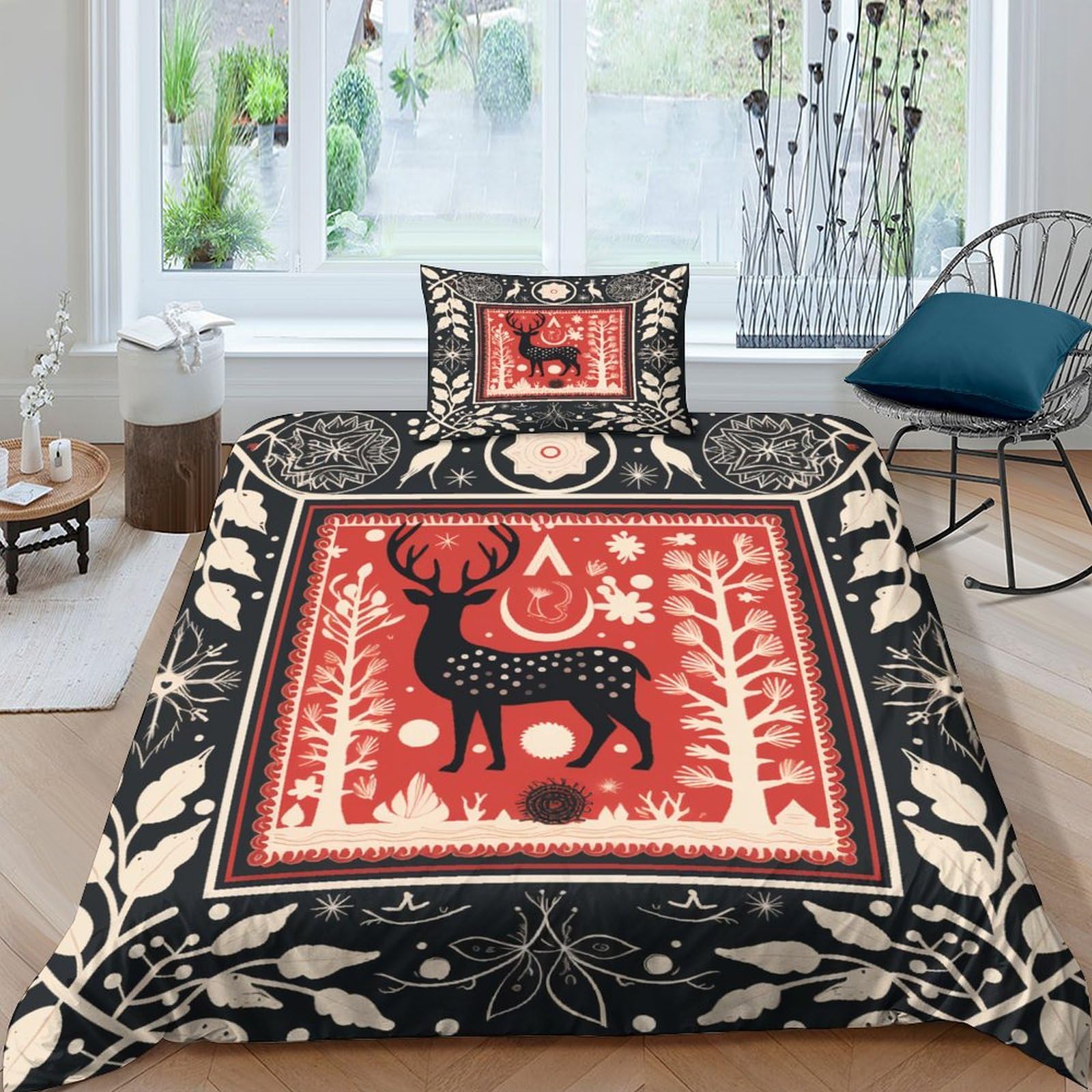 Housse de couette motif 3D respirante pour lit simple ado