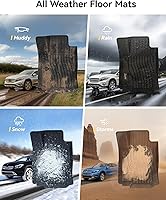 Vista 145 de 3W Alfombrillas de suelo aptas para Benz E-Class 2017-2023 TPE para todo tipo de clima, ajuste personalizado para E300, E320, E400, E350, E63, E550