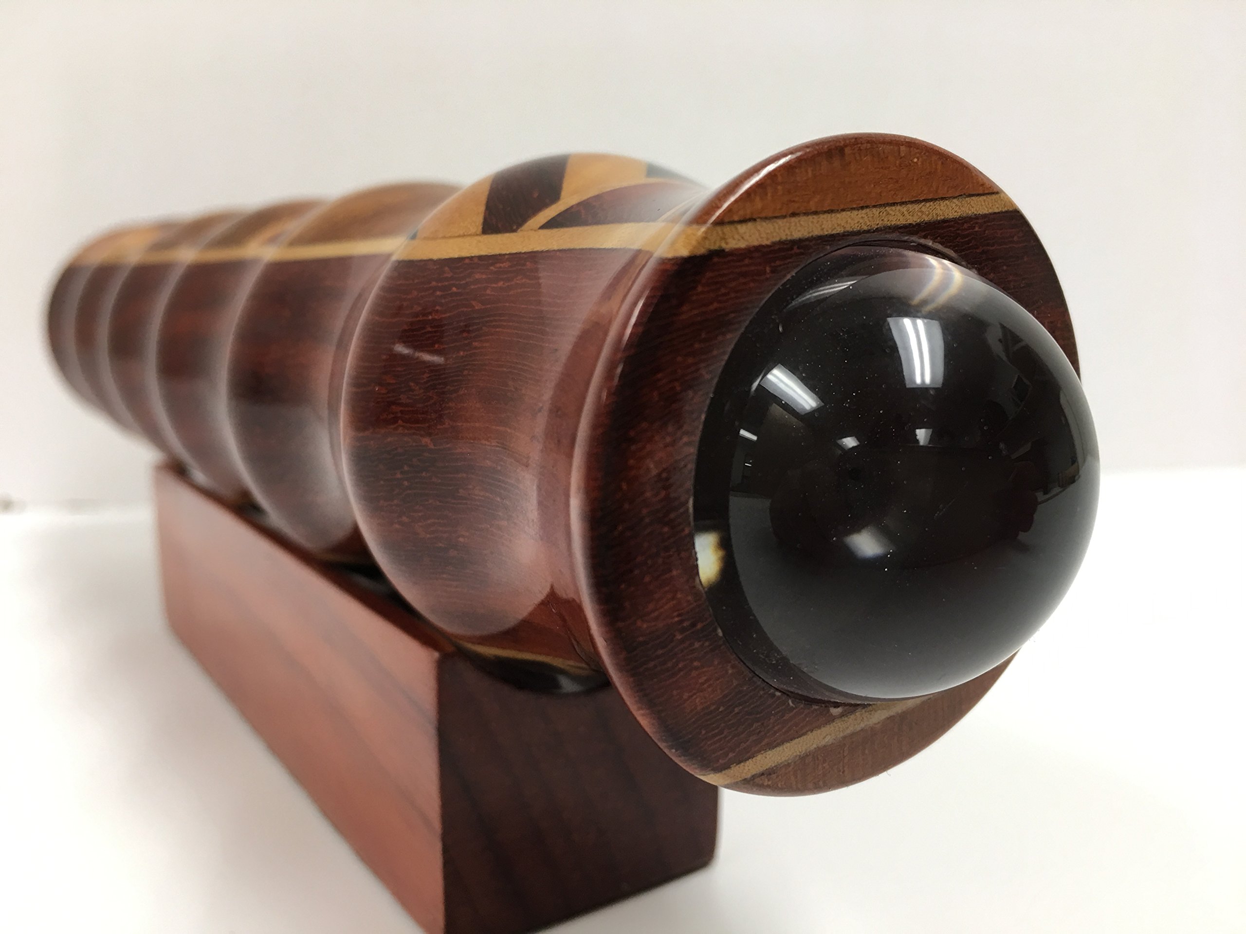 N & J Kaleidoscope Teleidoscope in Padauk, 9 Inch Barrel, Inlaid Hardwoods Padauk, Ebony and Jalneem. Heirloom SHOWPIECE ! Handcrafted in U S A !