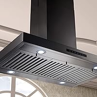 Vista 7 de ZLINE - Campana extractora para montaje en isla de 30 pulgadas en acero inoxidable negro (BSKE2iN-30)
