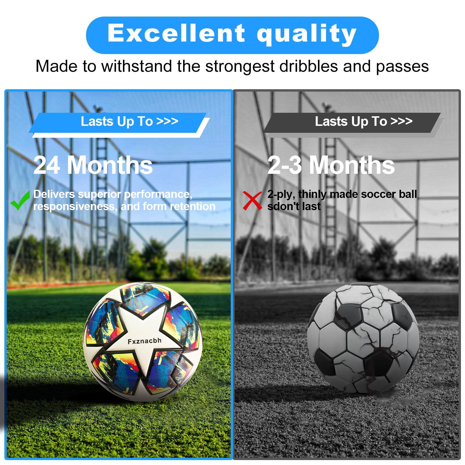 Fxznacbh Fussball Em Fussball 2024 Ball Fußball Fans Artikel Fussball-Liebhaber Geburtstag Geschenk Regelmäßige Nr. 5 Ball Football mit Pumpe