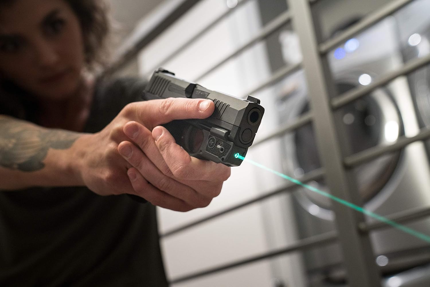 Crimson Trace LG-422G Laserguards with Green Laser, Heavy Duty Construction and Instinctive Activation for Sig Sauer P365 Pistol, Defensive Shooting and Competition : Sports & Outdoors