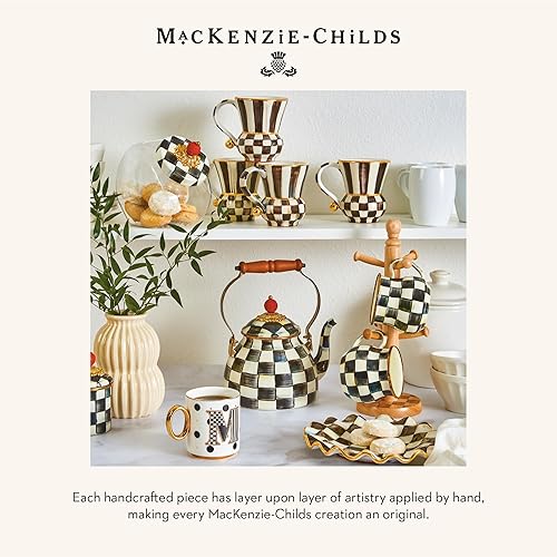 Miniatura 6 de MACKENZIE-CHILDS My Mug - Taza de café decorativa de cerámica con asa, D