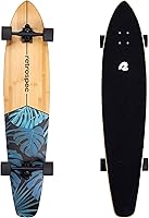 Vista 40 de Retrospec Zed Cruiser & Pintail Longboard Skateboard Complete – Bamboo & Canadian Maple Wood Cruiser con camiones Kingpin reversa