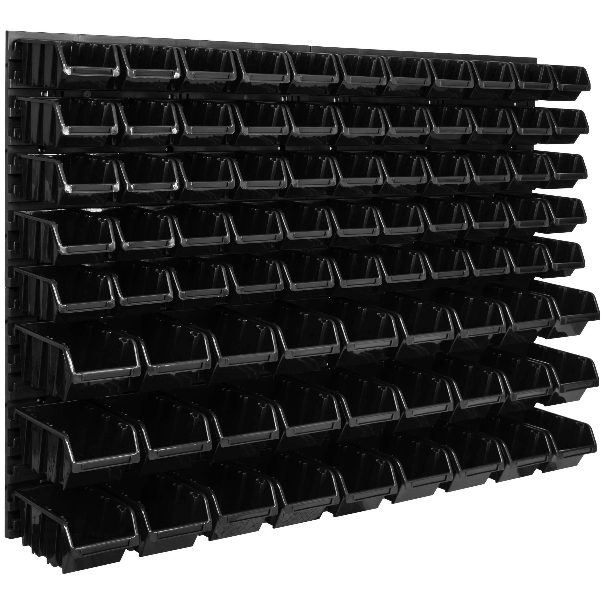 System magazynowy regał ścienny 1152 x 780 mm, 82 szt. pudełka, pojemniki do układania w stos, pojemniki do magazynowania, bardzo mocne płyty ścienne, regał, możliwość rozbudowy, regał warsztatowy, magazyn, regał ścienny, regał wtykowy