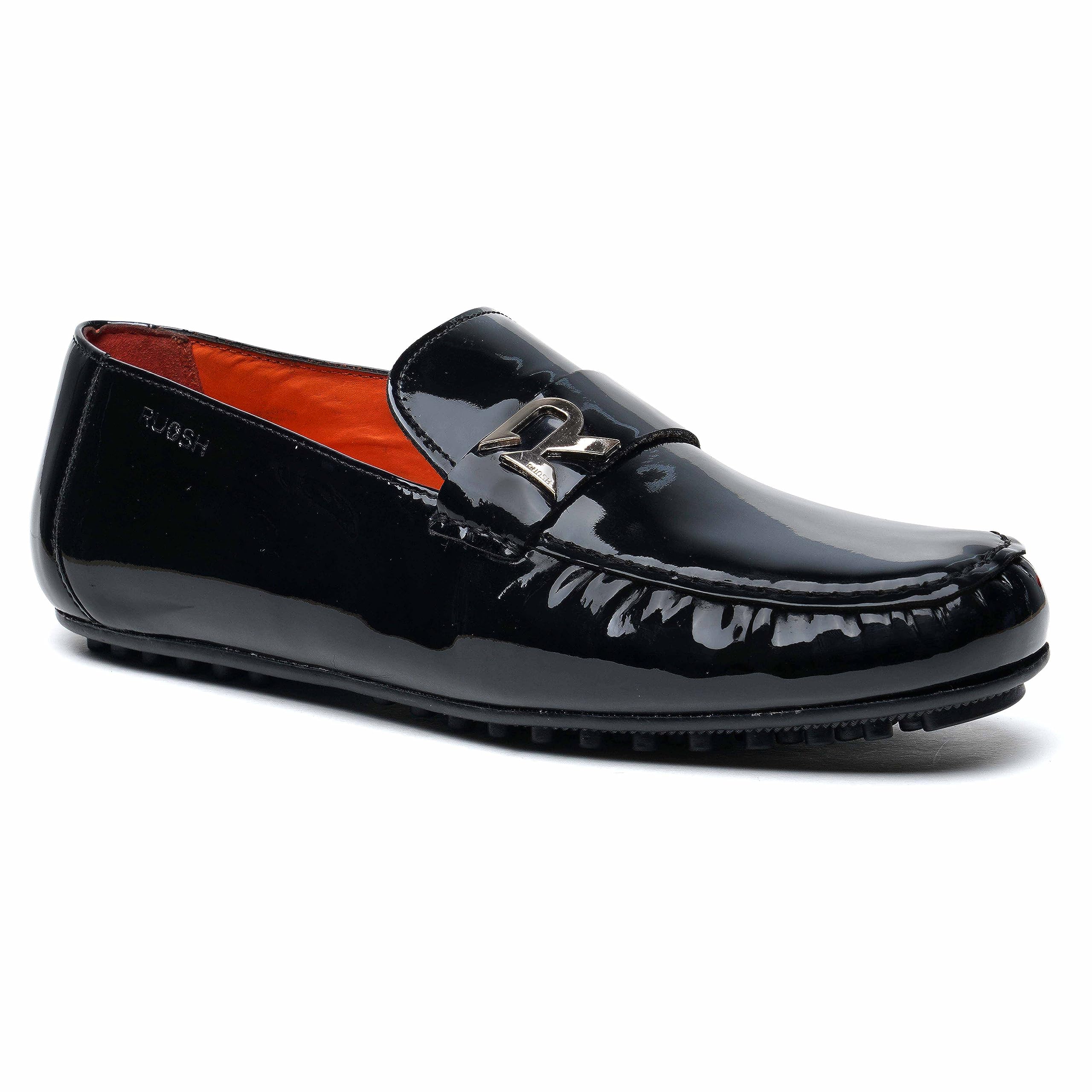 Ruosh The SETI Men Black Glossy Loafer (B0CF5GVF2Z) Amazon Price History, Amazon Price Tracker