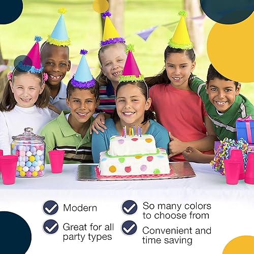 Miniatura 6 de Exquisitos vasos de plástico de 12 oz II 50 unidades paquete a granel desechables vasos de fiesta platos II vasos de plástico de calidad premium