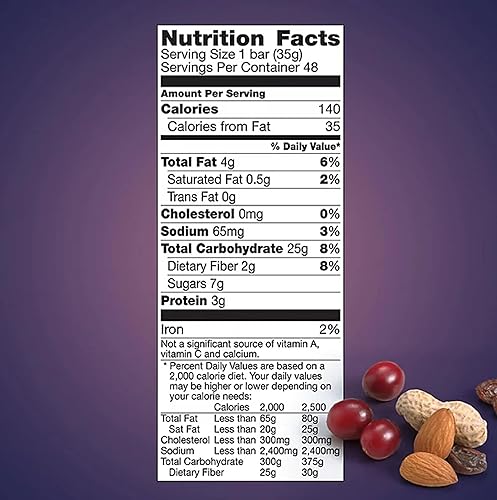 Miniatura 4 de Nature Valley Barras de granola masticables, frutos secos y frutos secos, 48 CT (2 unidades) con embalaje para la salud y al aire libre (96 barras