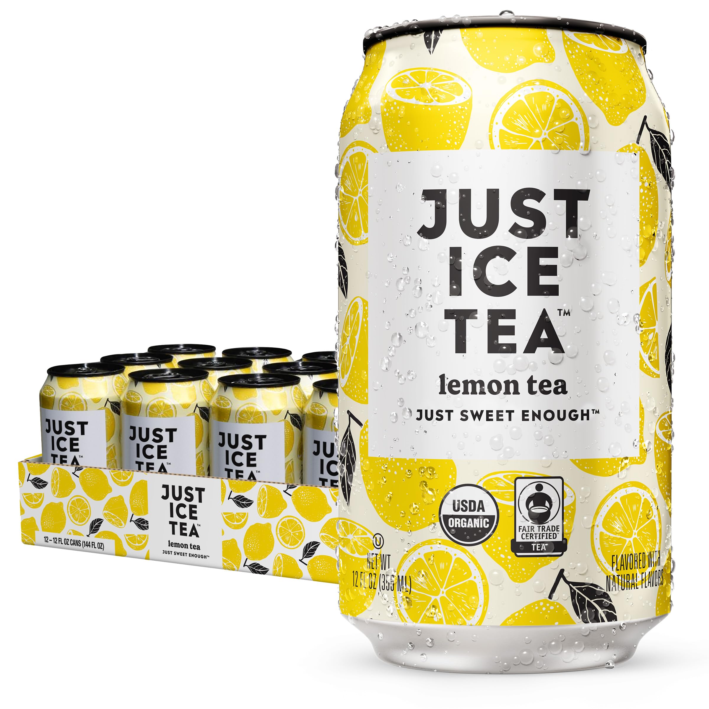 Amazon.com : Just Ice Tea, Lemon Flavored Black Iced Tea, 12-Pack