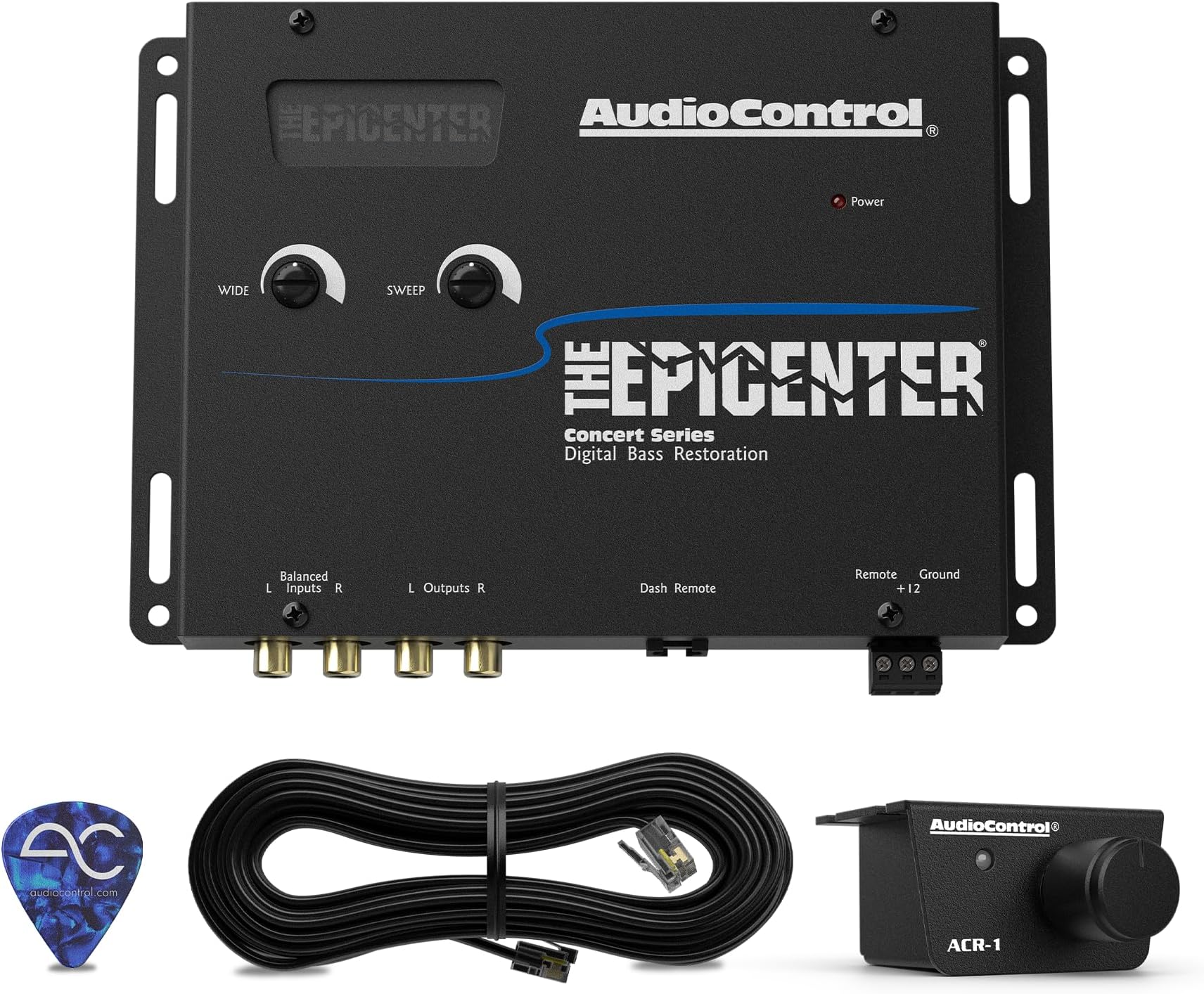 AudioControl Epicenter Digital Bass Control Processor, Car Audio Enhancer with Wired Remote Control (Black)