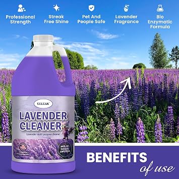 Multi Purpose Cleaner Pet Odor eliminator 64oz - Concentrate MAKES 32 GALLON - MADE IN USA- pH Neutral - Strong Floor Cleaner Odor eliminator - Stain Remover Cleaner & Deodorant (64 Fl Oz, Lavender)