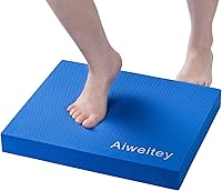 Aiweitey Foam Balance Trainer Pad - Stability Cushion for Yoga, Pilates, Physical Therapy, Dance & Fitness (15.9x13x2")