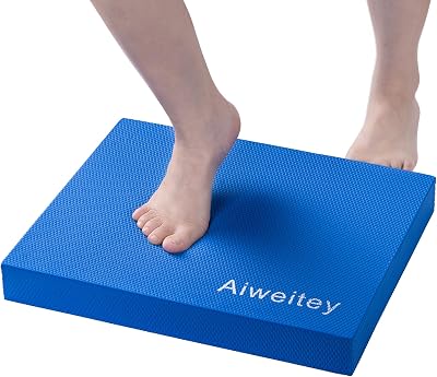 Stability Trainer Pad - Foam Balance Exercise Pad Cushion for Therapy, Yoga, Dancing Balance Training, Pilates,and Fitness (blue-cc)