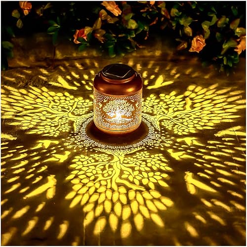 Tree of Life Solar Lanterns Outdoor Waterproof Hanging Solar Lights