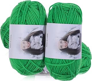 Sponsored Ad - 4PCS 50g Knitting Yarn Set | Knitting Yarns for Any Knitting Crochet Handcrafts | Lightweight & Soft Acryli...