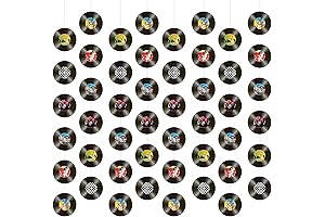 8pcs Vinyl Records Hanging Banner