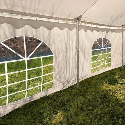 Miniatura 6 de Quictent 20x40 Tienda de campaña ignífuga para fiestas de poste de PVC resistente Vinly Pole Tienda de campaña de fiesta de boda con bolsas de