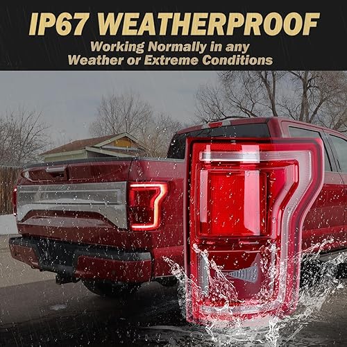 Miniatura 2 de Conjunto de luces traseras LED compatible con Ford F-150 2015-2017 WBlid Spot (módulo no incluido) derecha derecha del lado del pasajero HL3Z13405D