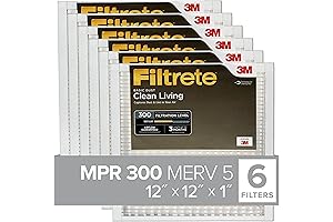 Filtrete 12x12x1 Air Filter: Capture Unwanted Particles with Superior MERV 5 Protection