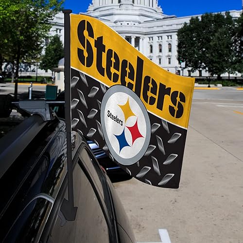 Miniatura 289 de Rico Industries NFL - Bandera de doble cara para automóvil, accesorio para auto B07NHSRDX2