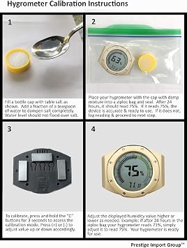 Distinctive Watch Style Bezel & Case Thermometer Hygrometer for Humidity & Temperature Monitoring with Digital LCD Display Gauge - Gold