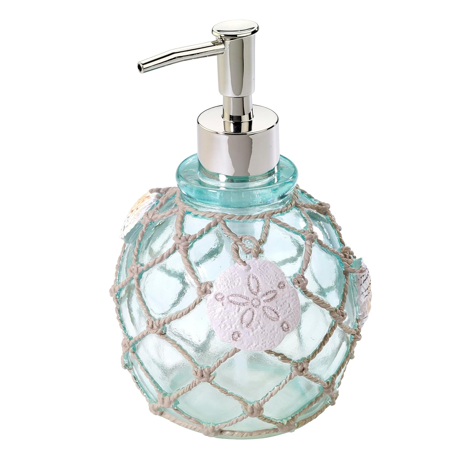 Avanti Seaglass Collection Soap Dispenser, Toothbrush Holder & Beach Inspired Bathroom Accessories (2 pc)