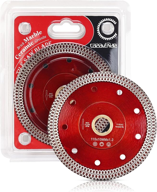 Casaverde 2Pcs/Lot 4.5“ Diamond Porcelain Saw Blade,Ceramic Cutting Disc