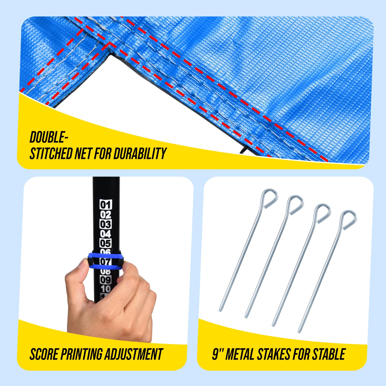 Amazon | Patiassy アウトドアバレーボールネットシステム ポータブル