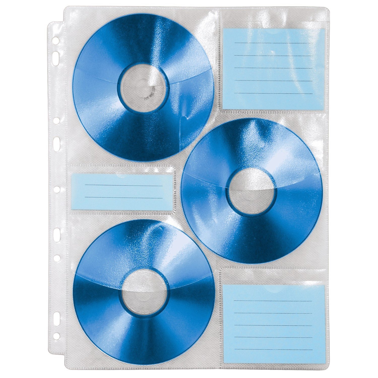 Hama Fogli Porta Cd Formato A4, 6 Cd Per Foglio, 10 Pzz - 4