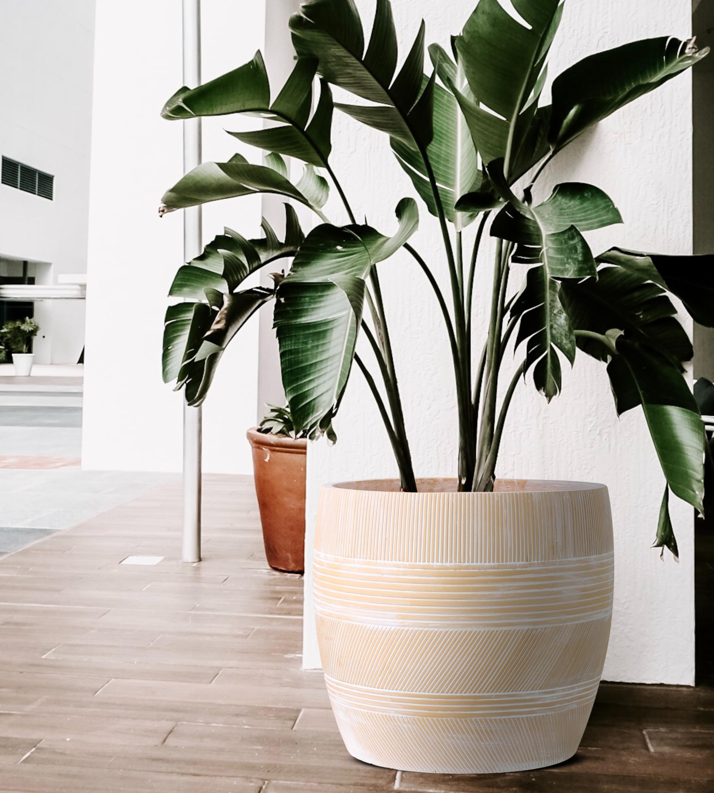 glazed outdoor plant pots Sistina Planter – The Old Yew Plant Shop main image 1
