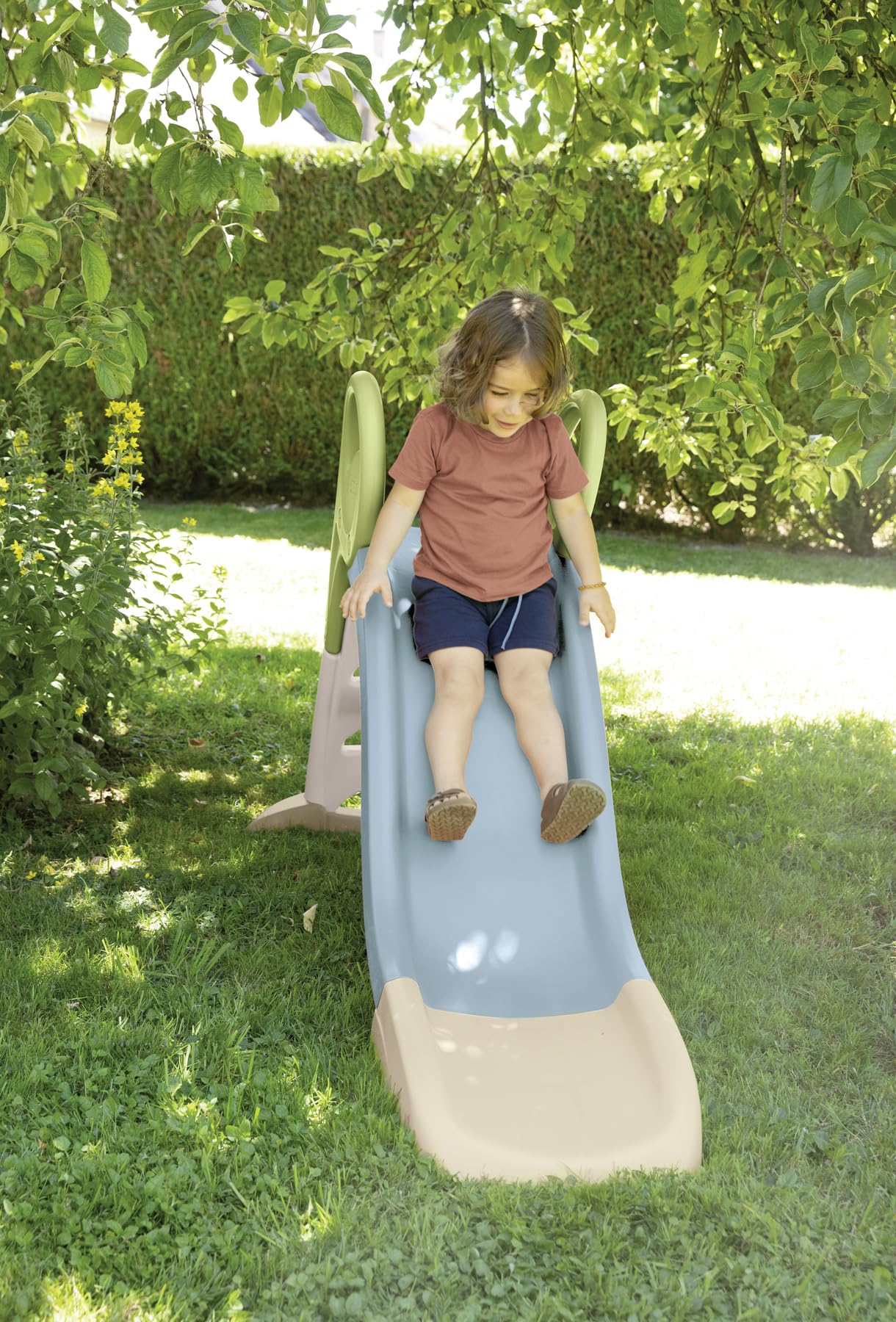 Smoby Life Rutsche 1,50 Meter mit Wasseranschluss Recycling-Anteil für Kinder ab 2 Jahren