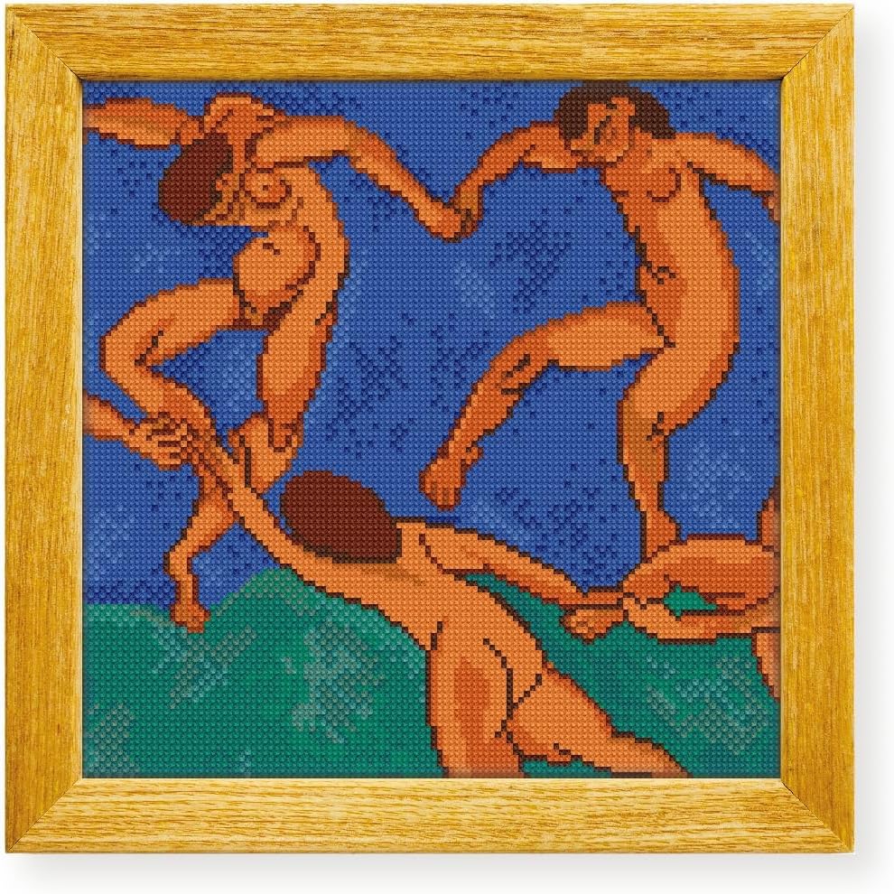Awesome Pattern Studio The Dance by Henri Matisse DS2249, Diamond Painting Kit, Diamond Art Kits for Adults, Full Drill 5D Diamond Dots Kits. All Items Included.