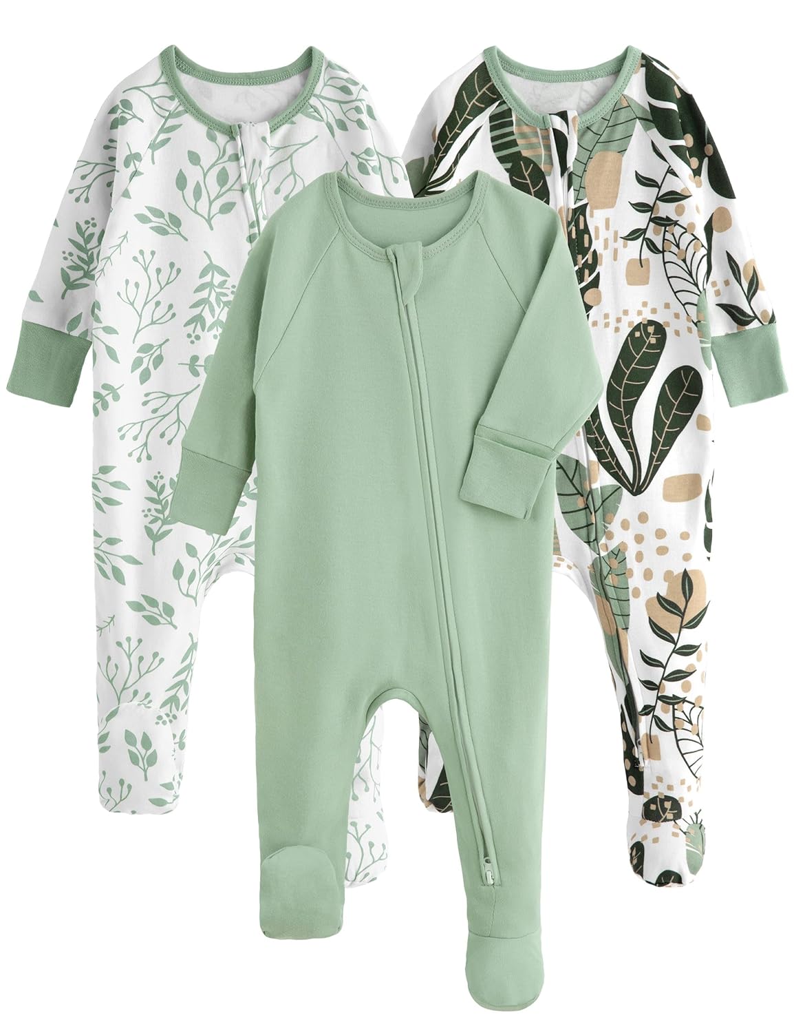 Yoofoss Baby Pajamas 100 Organic Cotton Baby Sleepers for Newborn 0-3 3-6 6-9 Months Boys Girl Clothes 3pcs