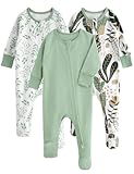 Baby Pajamas 100% Cotton Baby Sleepers for Newborn 0-3 3-6 6-9 Months Boys Girl Clothes 3pcs Footed PJs