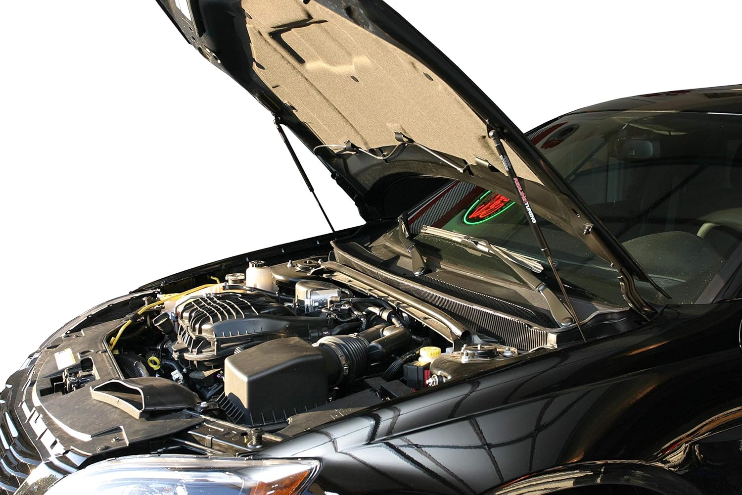 Redline Tuning 21-19005-02 Hood Quicklift Plus Compatible with Chrysler 200 (2011-2017) All Black Components