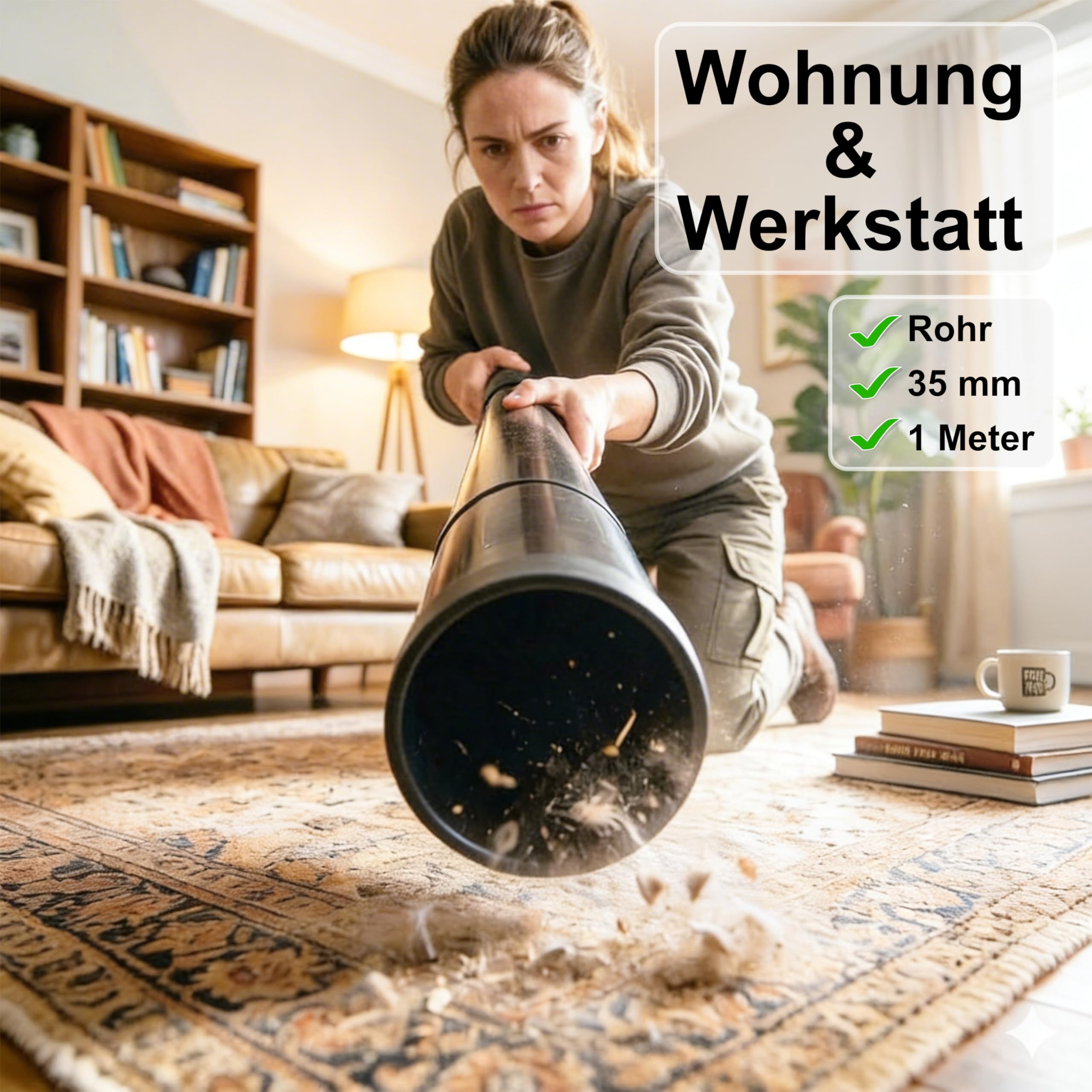 2X Staubsaugerrohr Kompatibel mit Kärcher WD2 WD3 WD4 WD5 WD6 MV2 MV3 A2004 | DeClean Staubsauger Rohr 35mm Verlängerung | auch Nilfisk Buddy Sauger Zubehör Universal Verlängerungsrohr Ersatzteil
