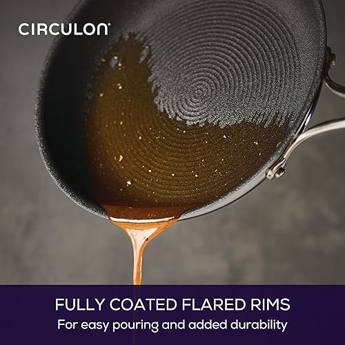 Miniatura 9 de Circulon Serie C1 - Sartén antiadherente de acero inoxidable con tecnología ScratchDefense para utensilios de cocina de inducción antiadherente,