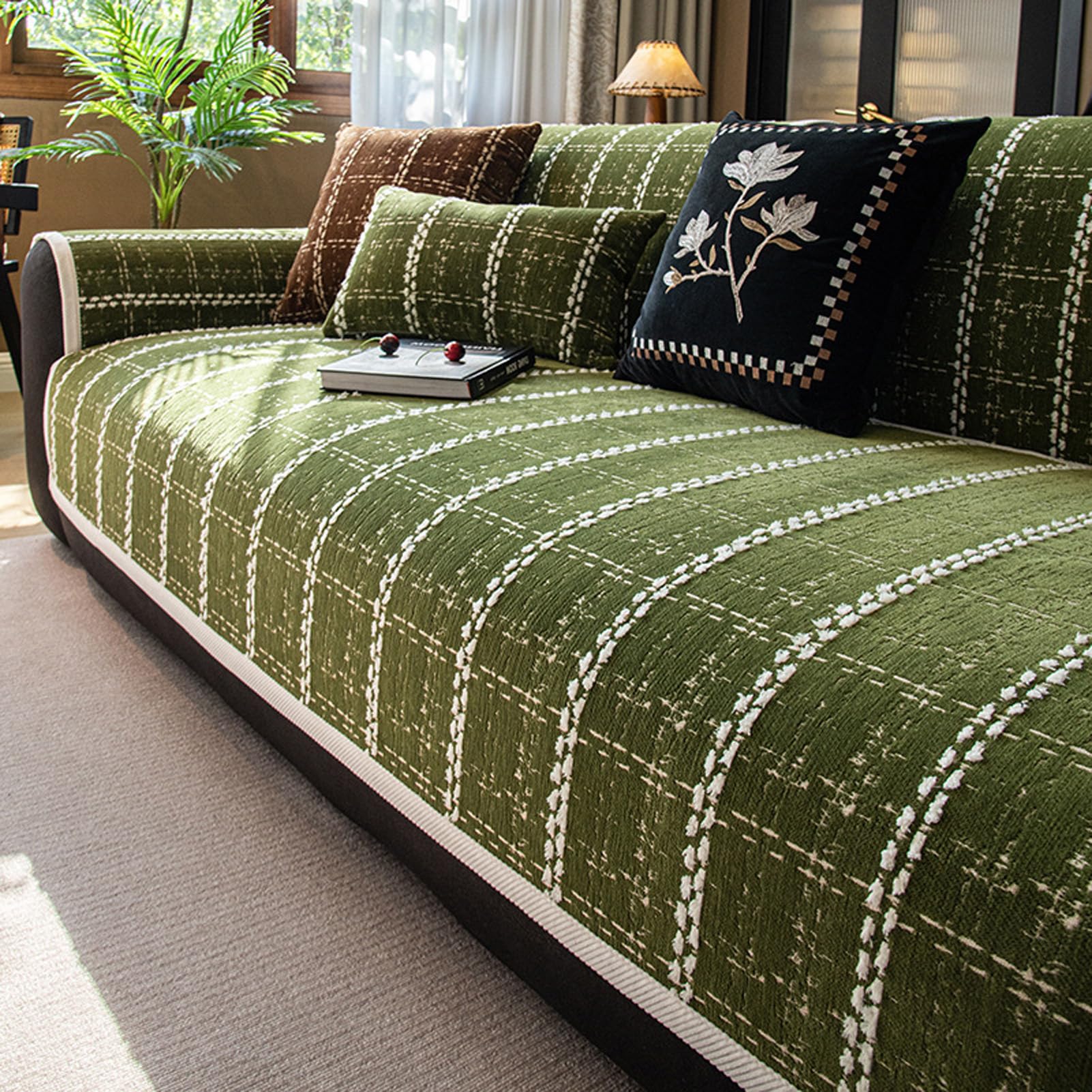 Housse de canapé en chenille haut de gamme pour grand salon